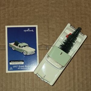 1957 Ford Ranchero Truck With Christmas Tree Ornament
